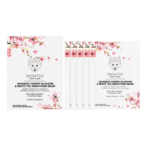 Japanese Cherry Blossom and White Tea Smoothing Mask [Box of 5]